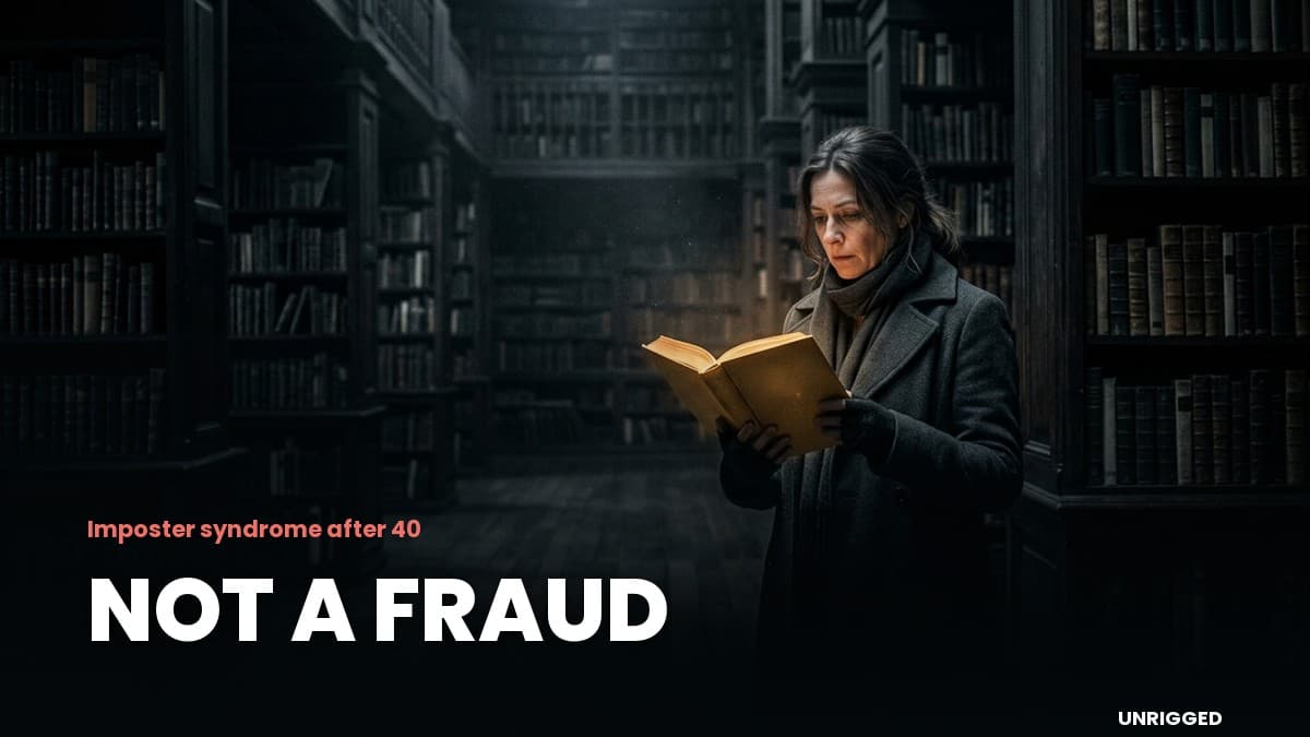 Overqualified at 40-60 and Feeling Like a Fraud? that is the Signal.